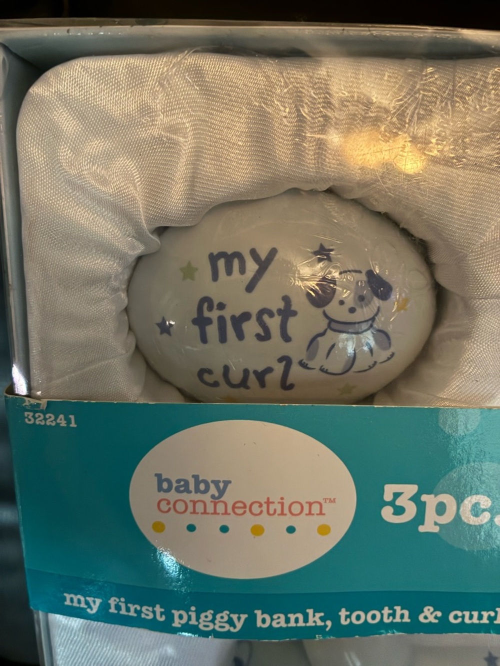 Baby Connection My First Piggy Bank Keepsake Set - White - Picture 2 of 6